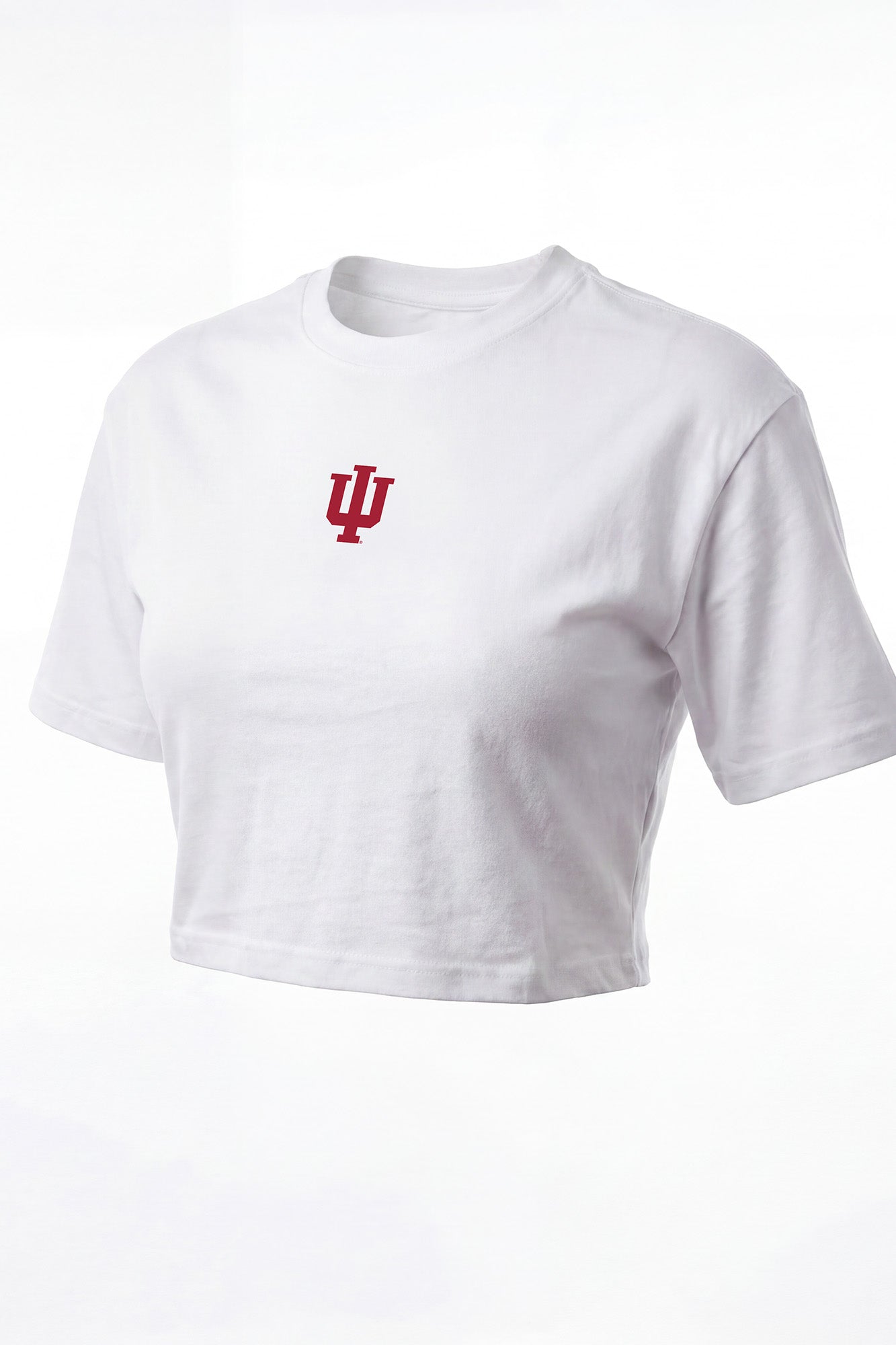 Indiana Logo Cloud Knit Boxy Crop Womens Tee