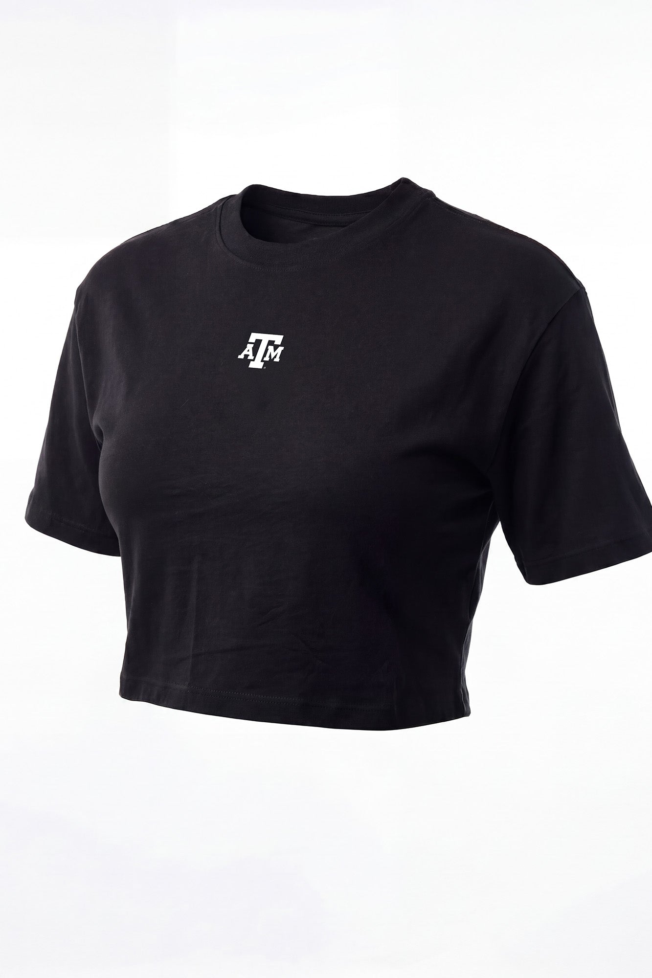 Texas A&M Logo Cloud Knit Boxy Crop Womens Tee