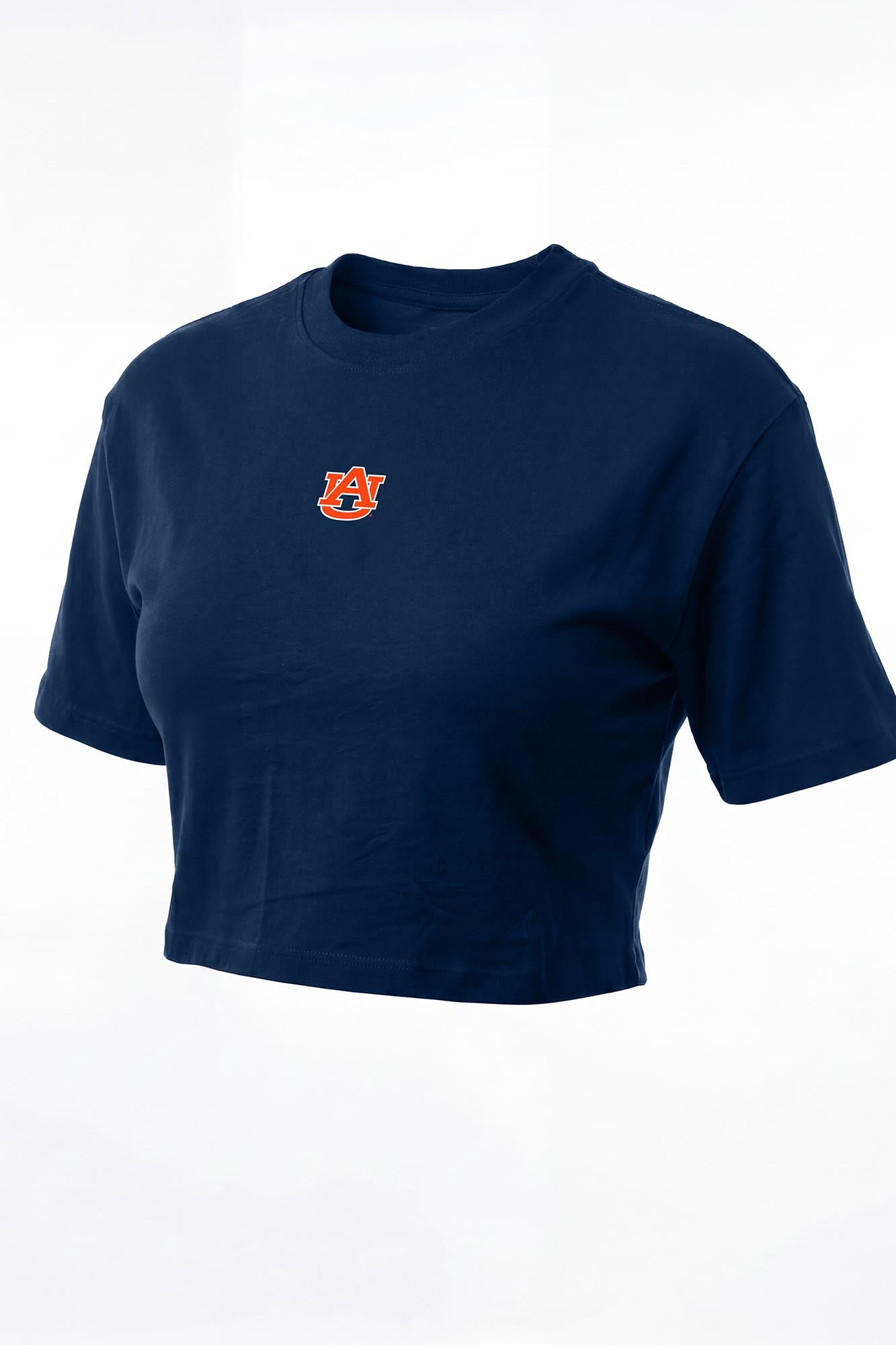 Auburn Logo Cloud Knit Boxy Crop Womens Tee