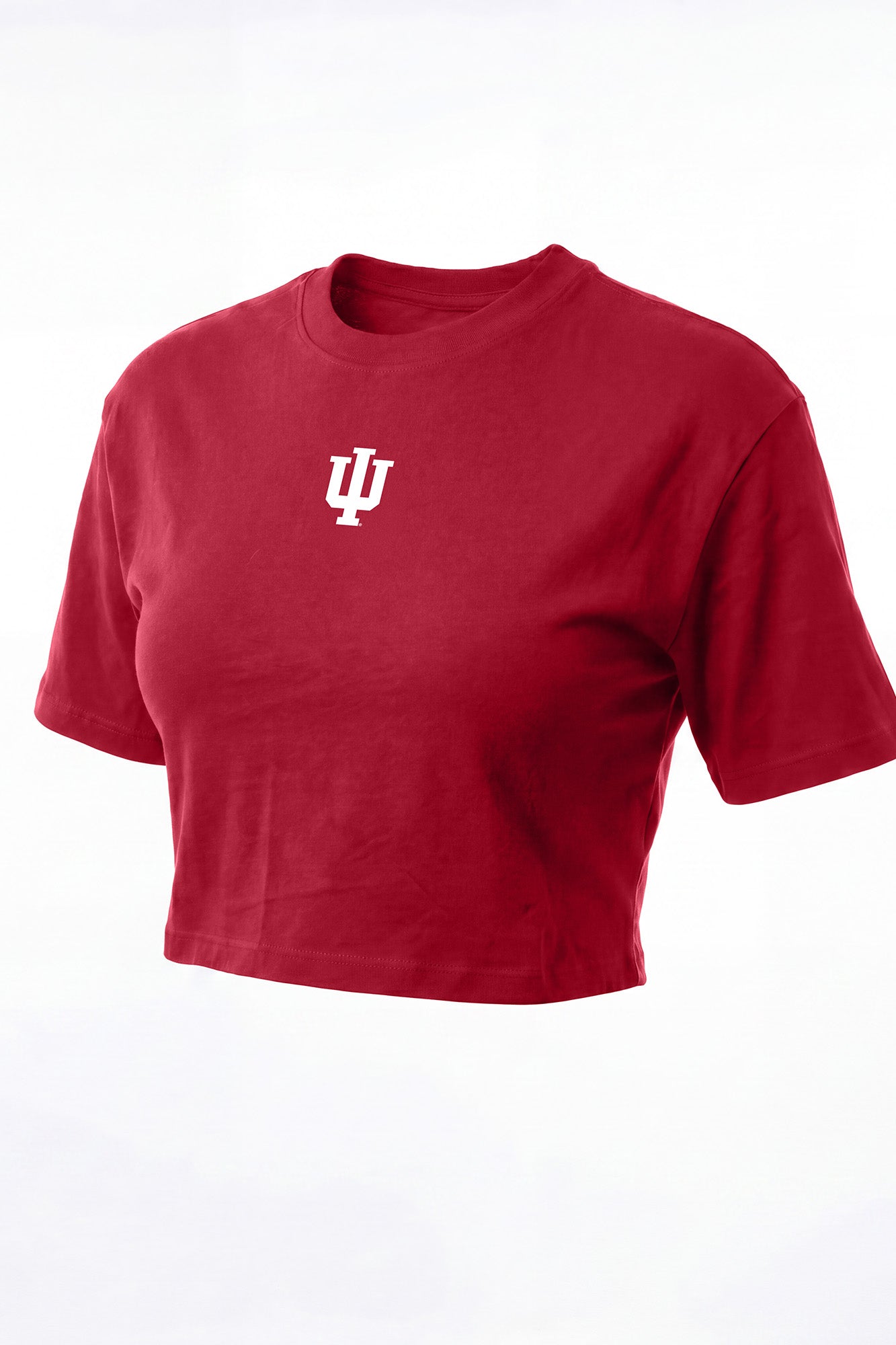 Indiana Logo Cloud Knit Boxy Crop Womens Tee