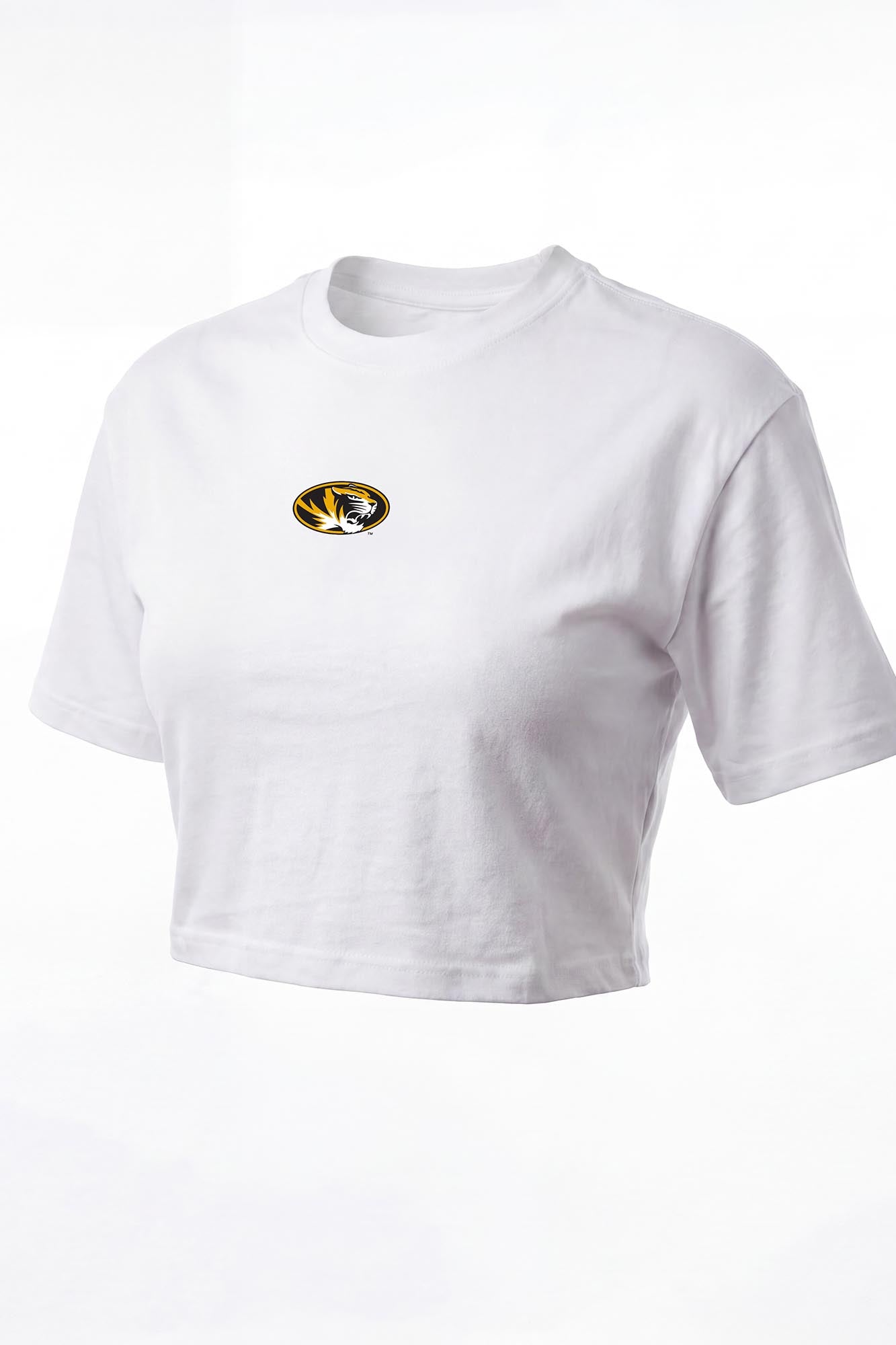 Missouri Logo Cloud Knit Boxy Crop Womens Tee