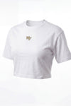 Wake Forest Logo Cloud Knit Boxy Crop Womens Tee