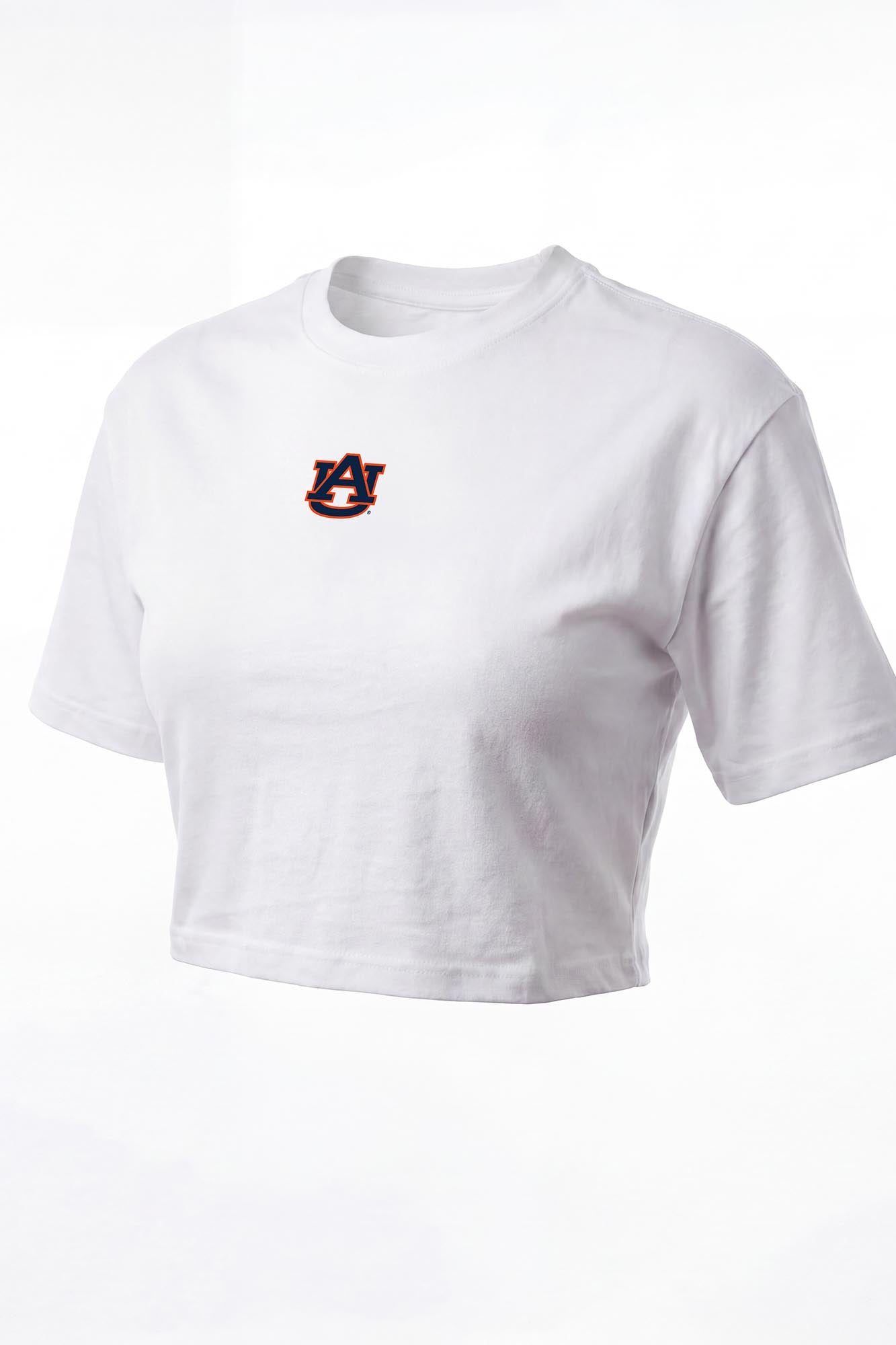 Auburn Logo Cloud Knit Boxy Crop Womens Tee