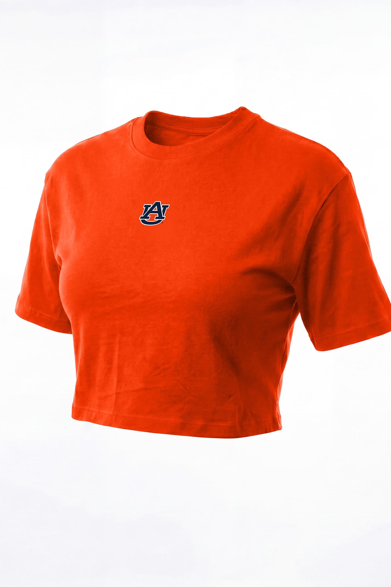 Auburn Logo Cloud Knit Boxy Crop Womens Tee