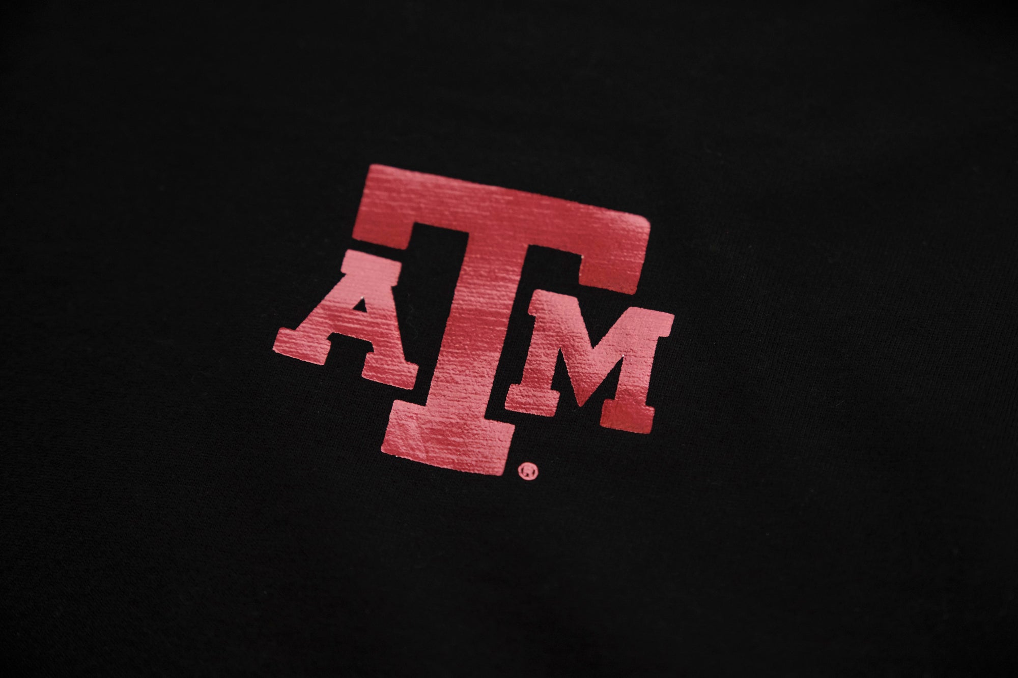 Texas A&M Women's Cloud Jersey Boxy Crop Tee with Black Foil Logo