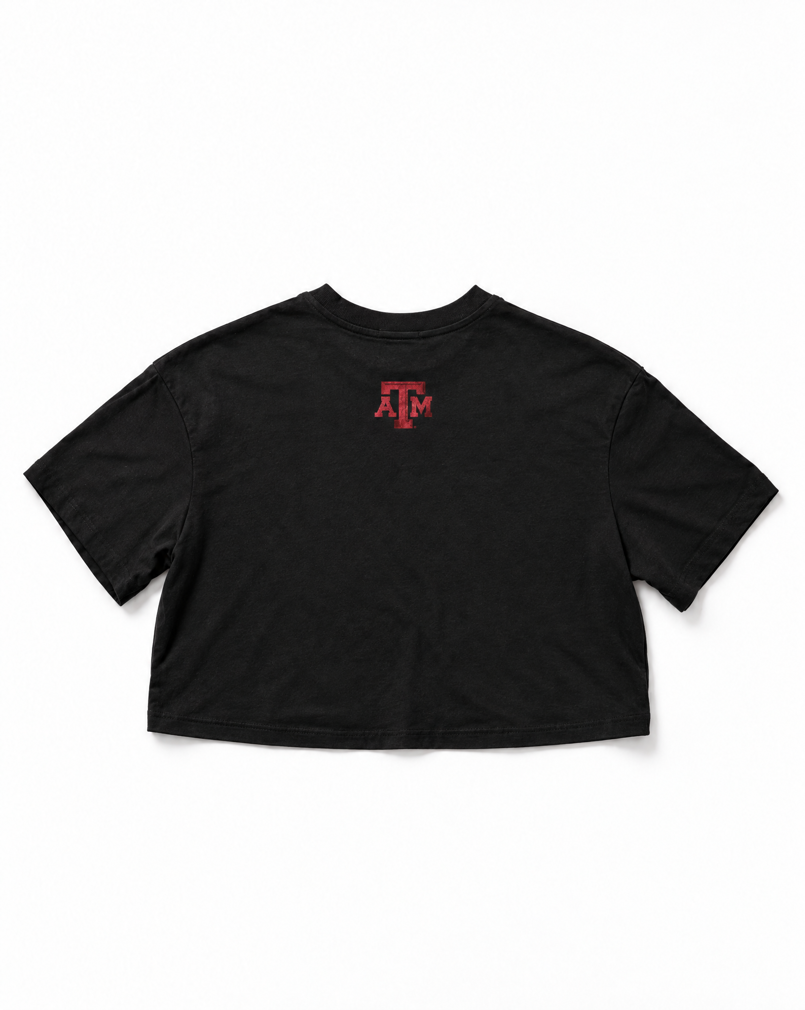 Texas A&M Women's Cloud Jersey Boxy Crop Tee with Black Foil Logo