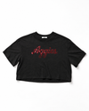 Texas A&M Women's Cloud Jersey Boxy Crop Tee with Black Foil Logo