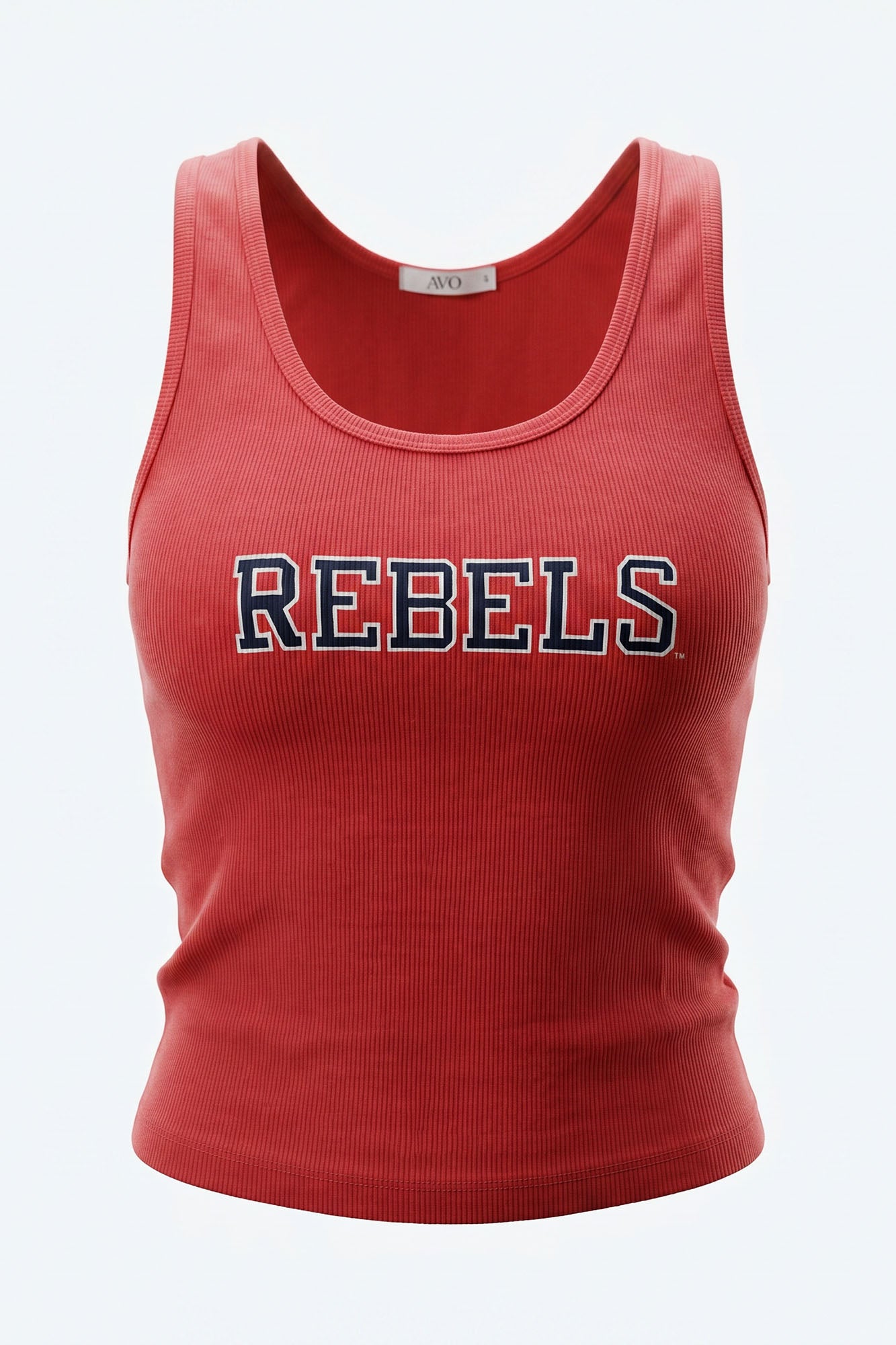 Ole Miss 2X1 Luxe Rib Womens Tank