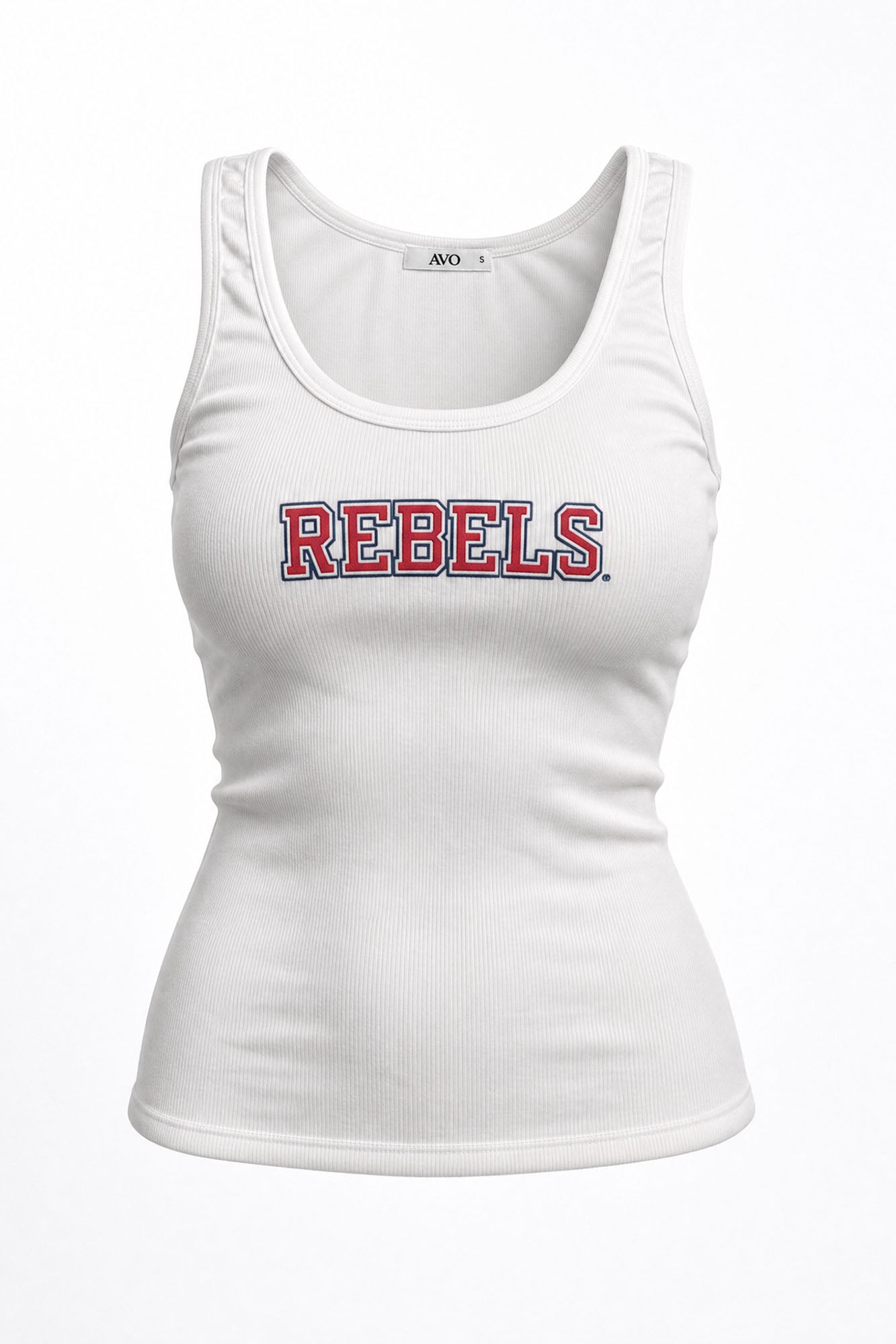 Ole Miss 2X1 Luxe Rib Womens Tank