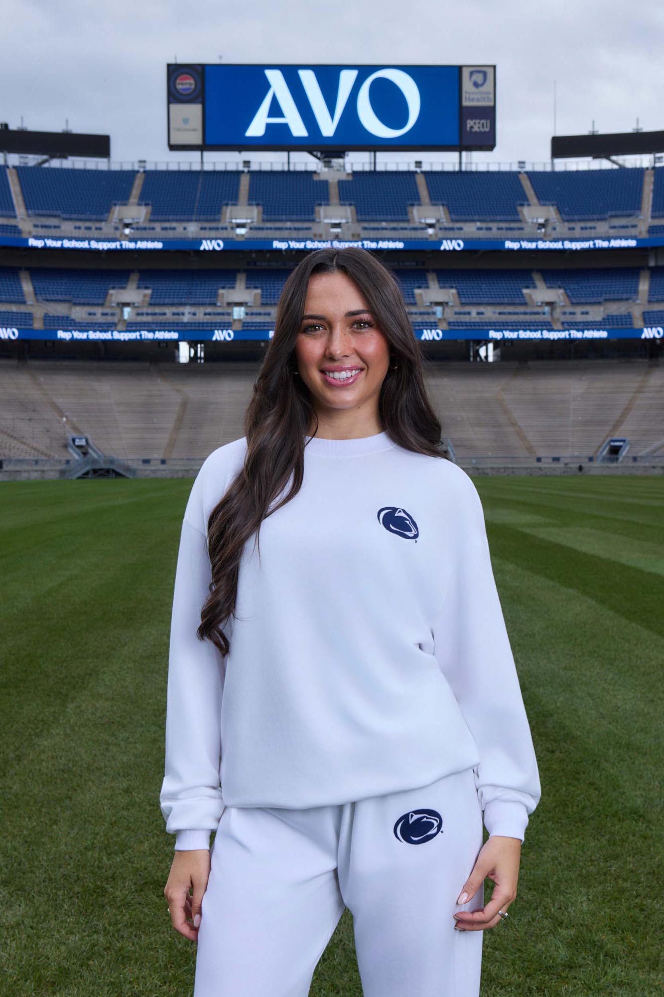 Penn State Logo Softest Fleece Crewneck Womens Sweatshirt