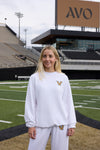 VANDY Logo Softest Fleece Crewneck Womens Sweatshirt