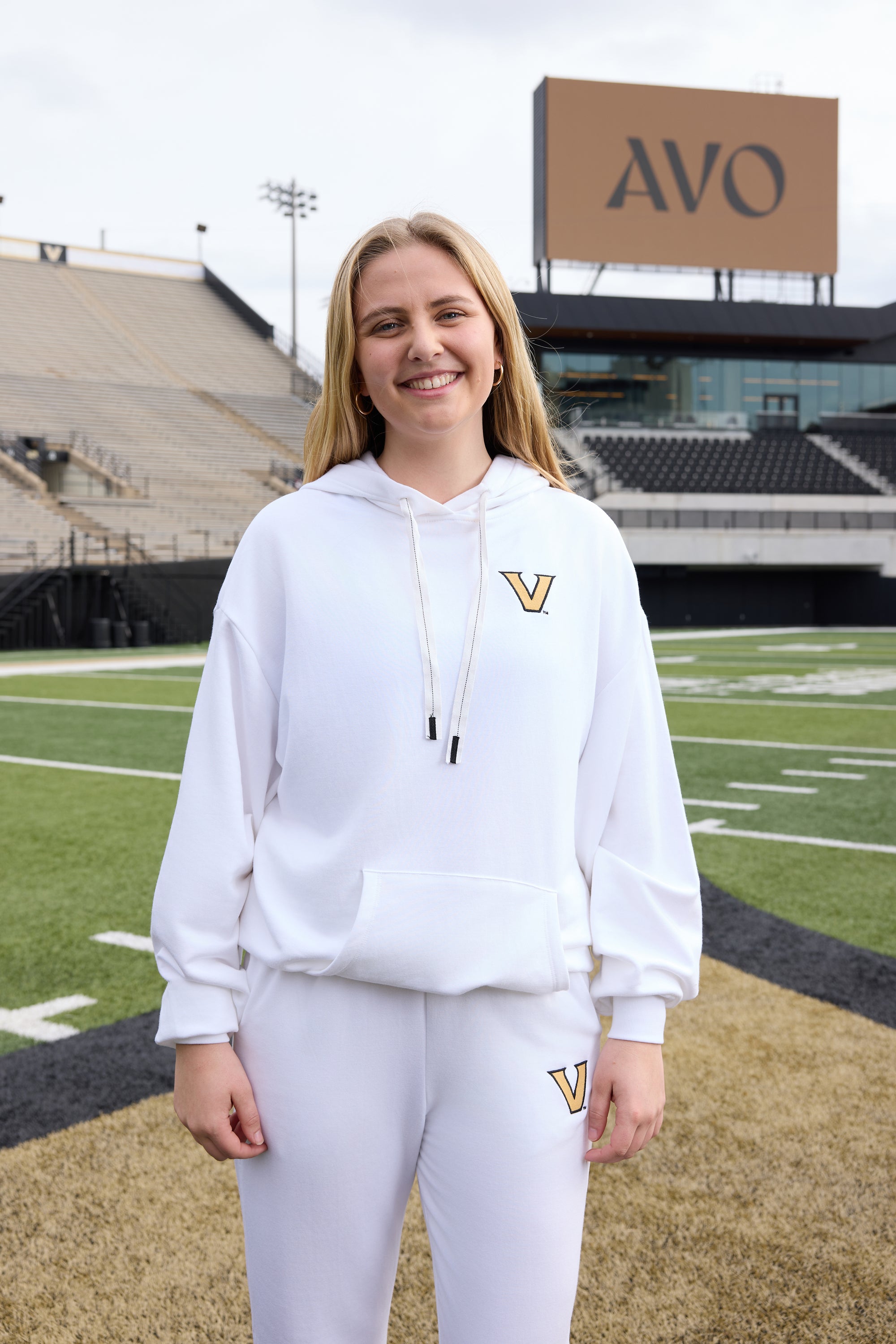 VANDY Logo Softest Fleece Womens Hoodie