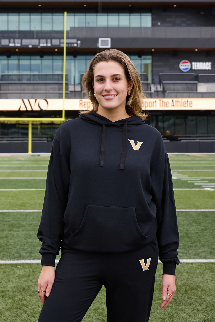 VANDY Logo Softest Fleece Womens Hoodie