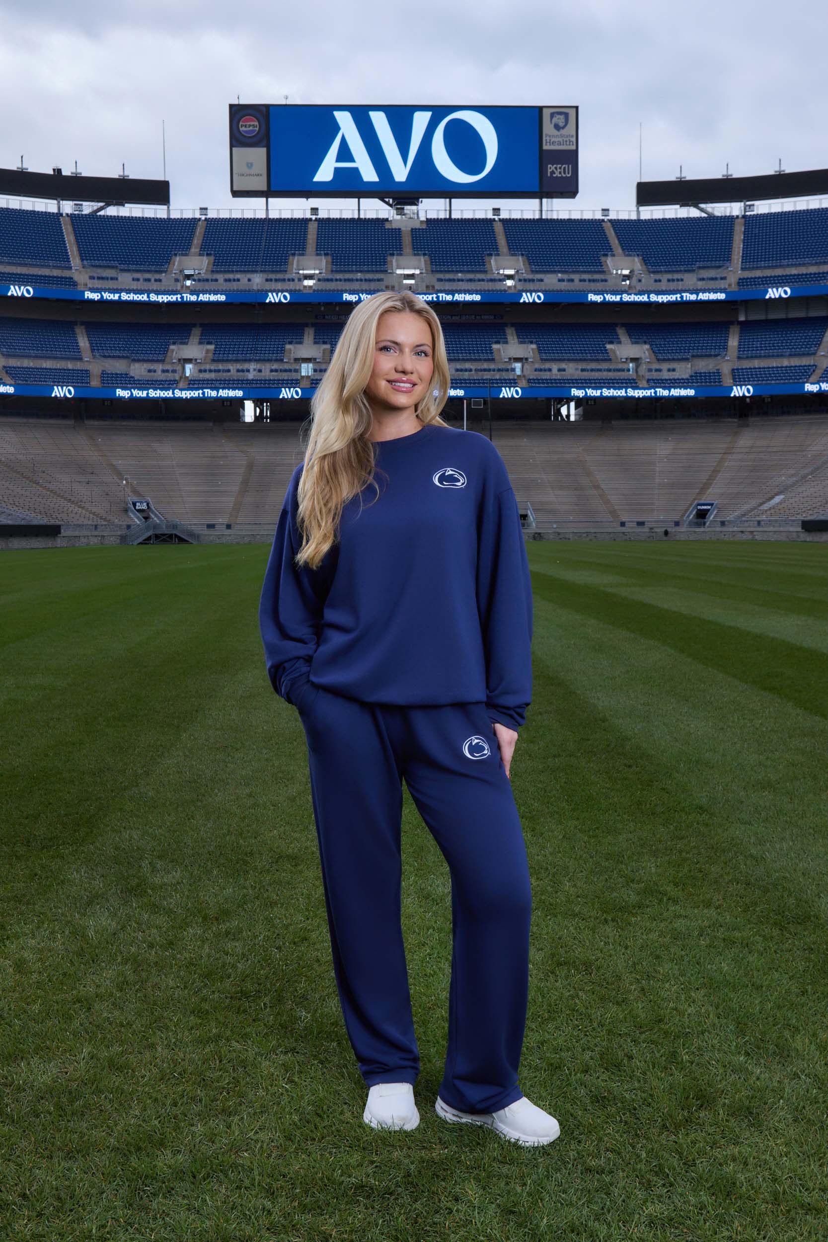 Penn State Logo Softest Fleece Straight Leg Womens Sweatpant