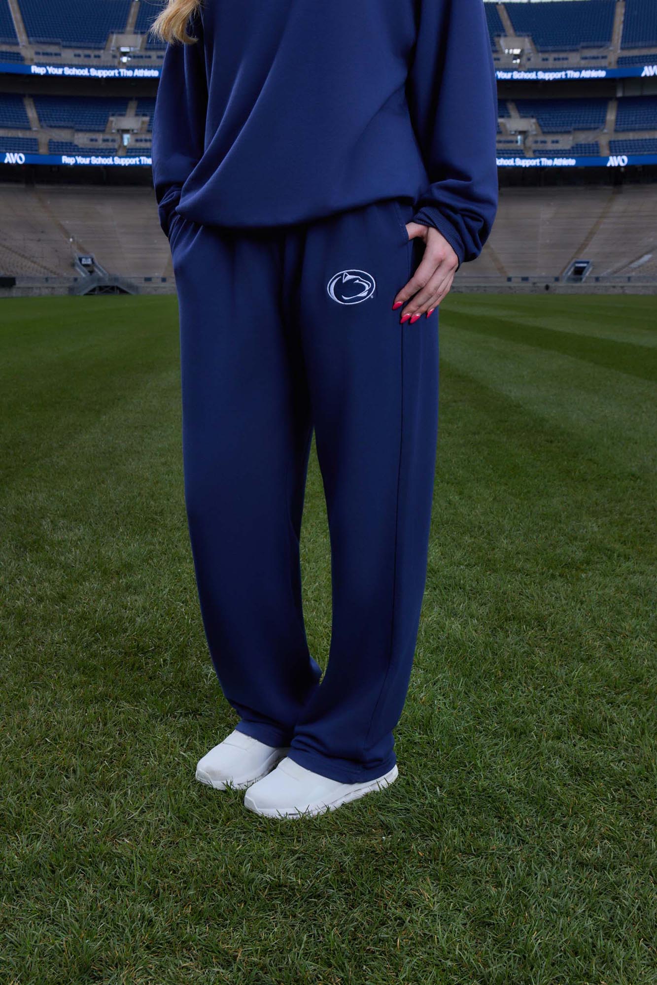 Penn State Logo Softest Fleece Straight Leg Womens Sweatpant
