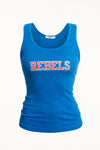 Ole Miss 2X1 Luxe Rib Womens Tank
