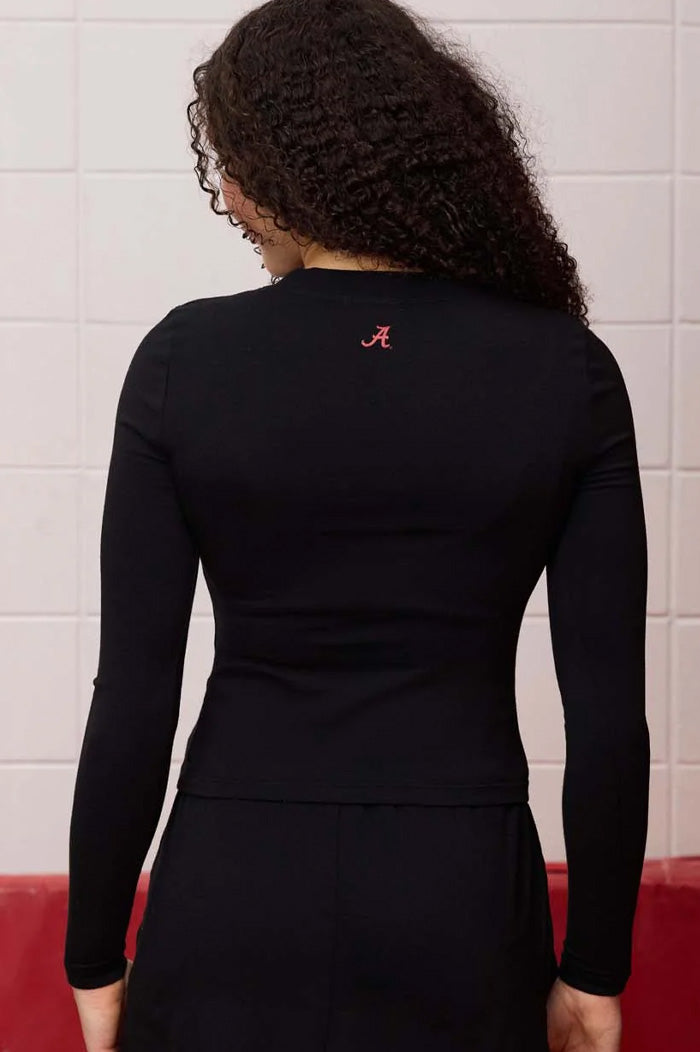 Logo Long Sleeve Zen Top Black