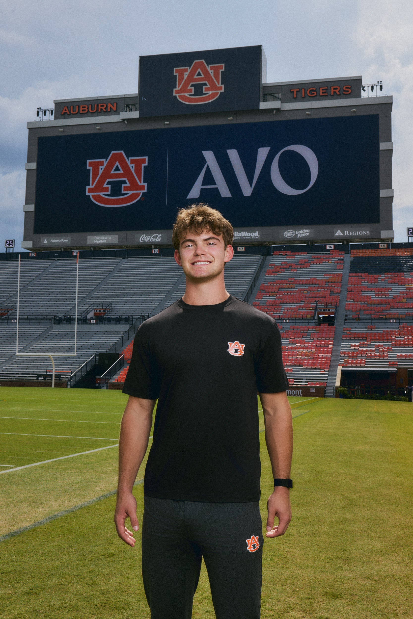 auburn university mens tee black