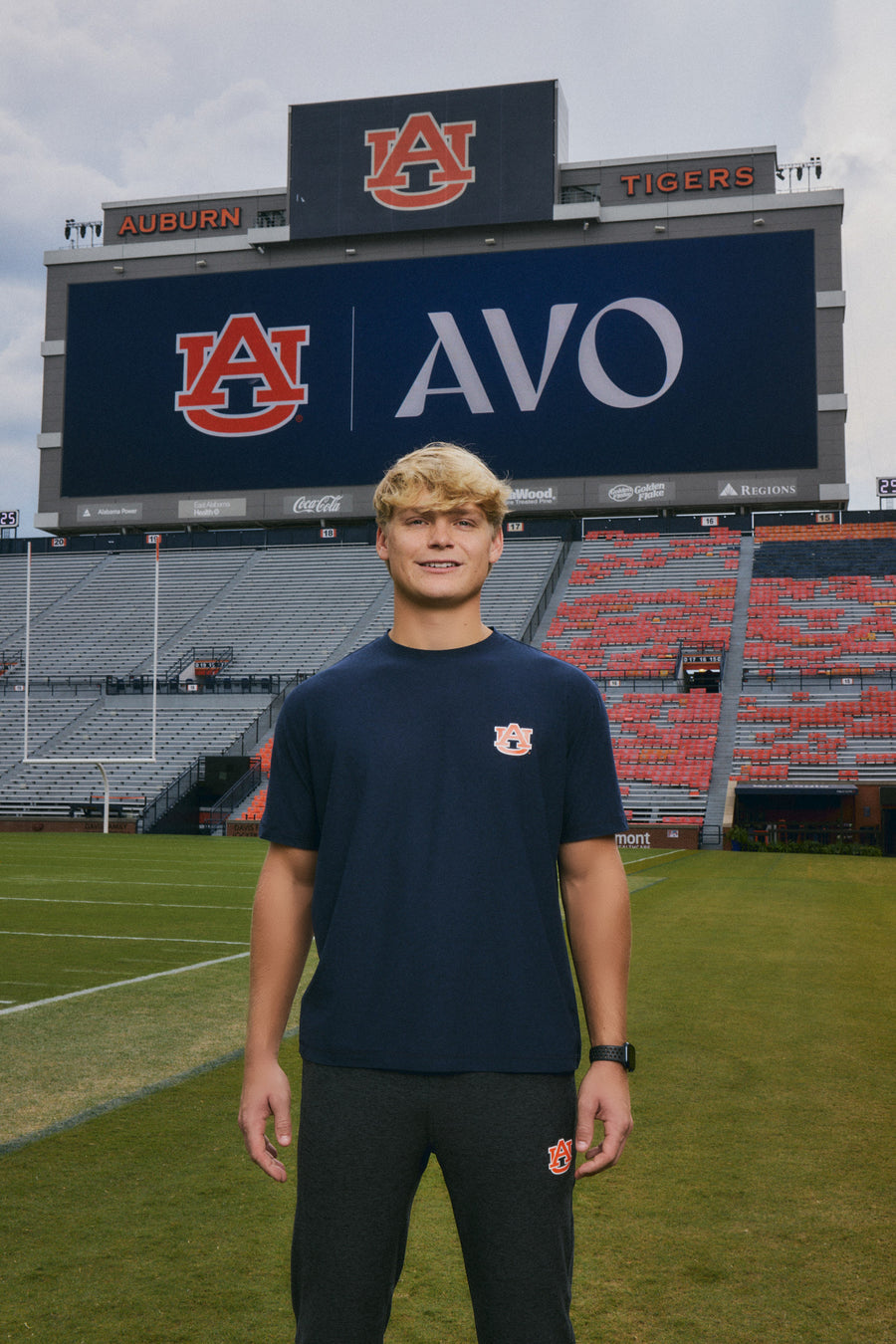 auburn university mens tee navy