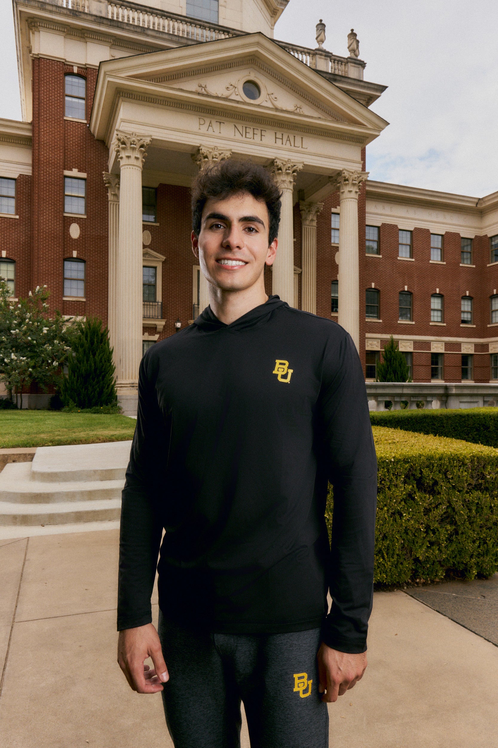 Baylor Logo Flex Form Mens Hoodie