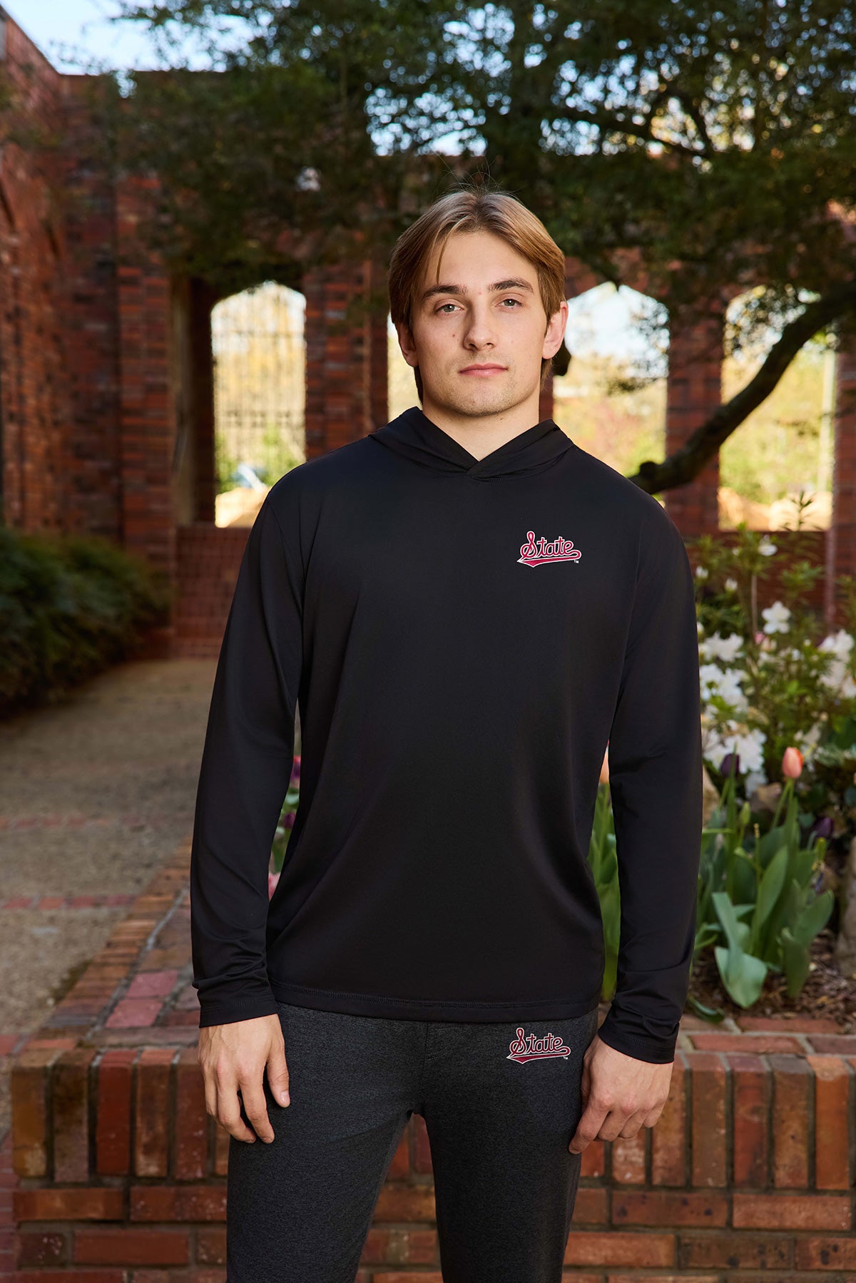 Mississippi State Logo Flex Form Mens Hoodie