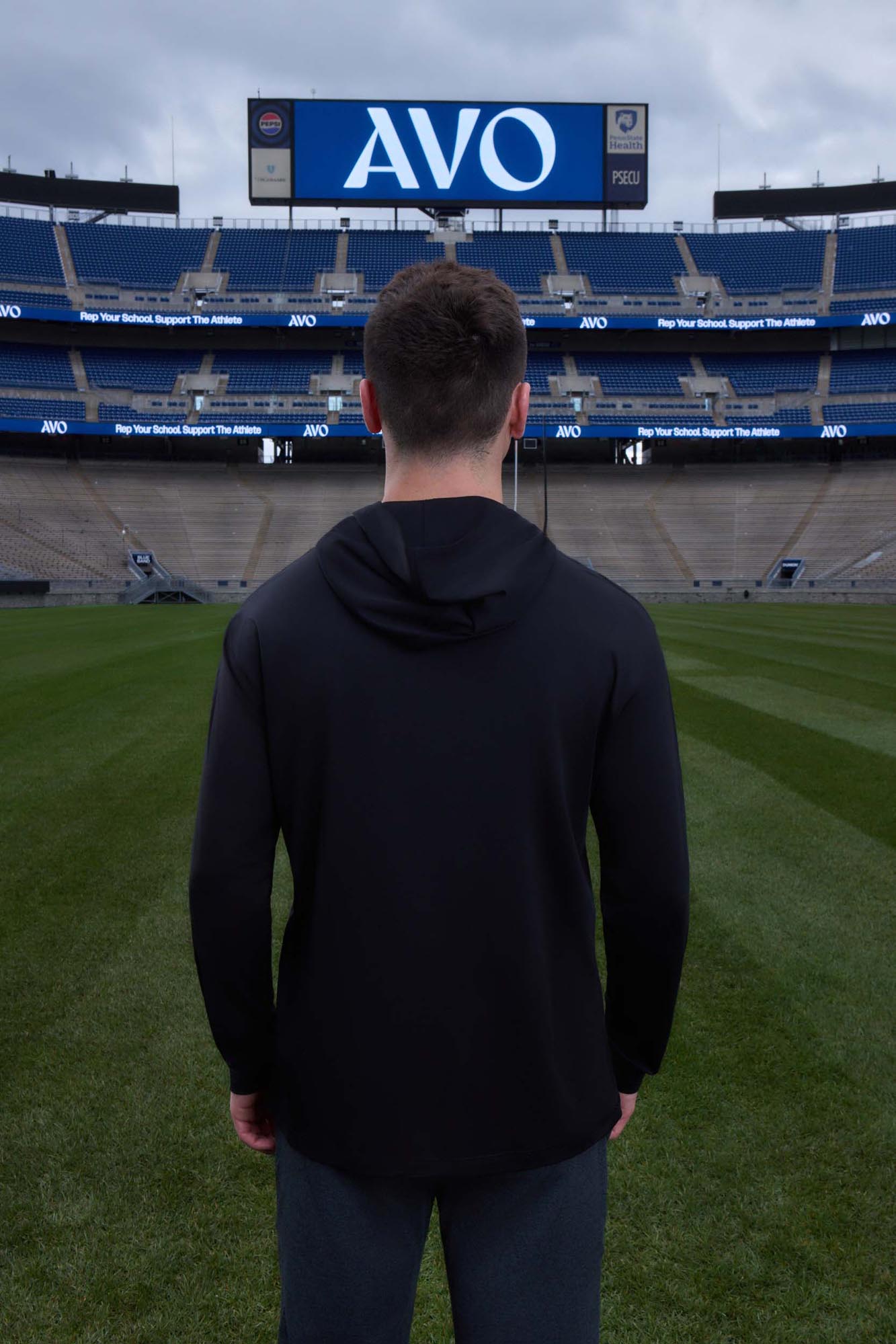 Penn State Logo Flex Form Mens Hoodie