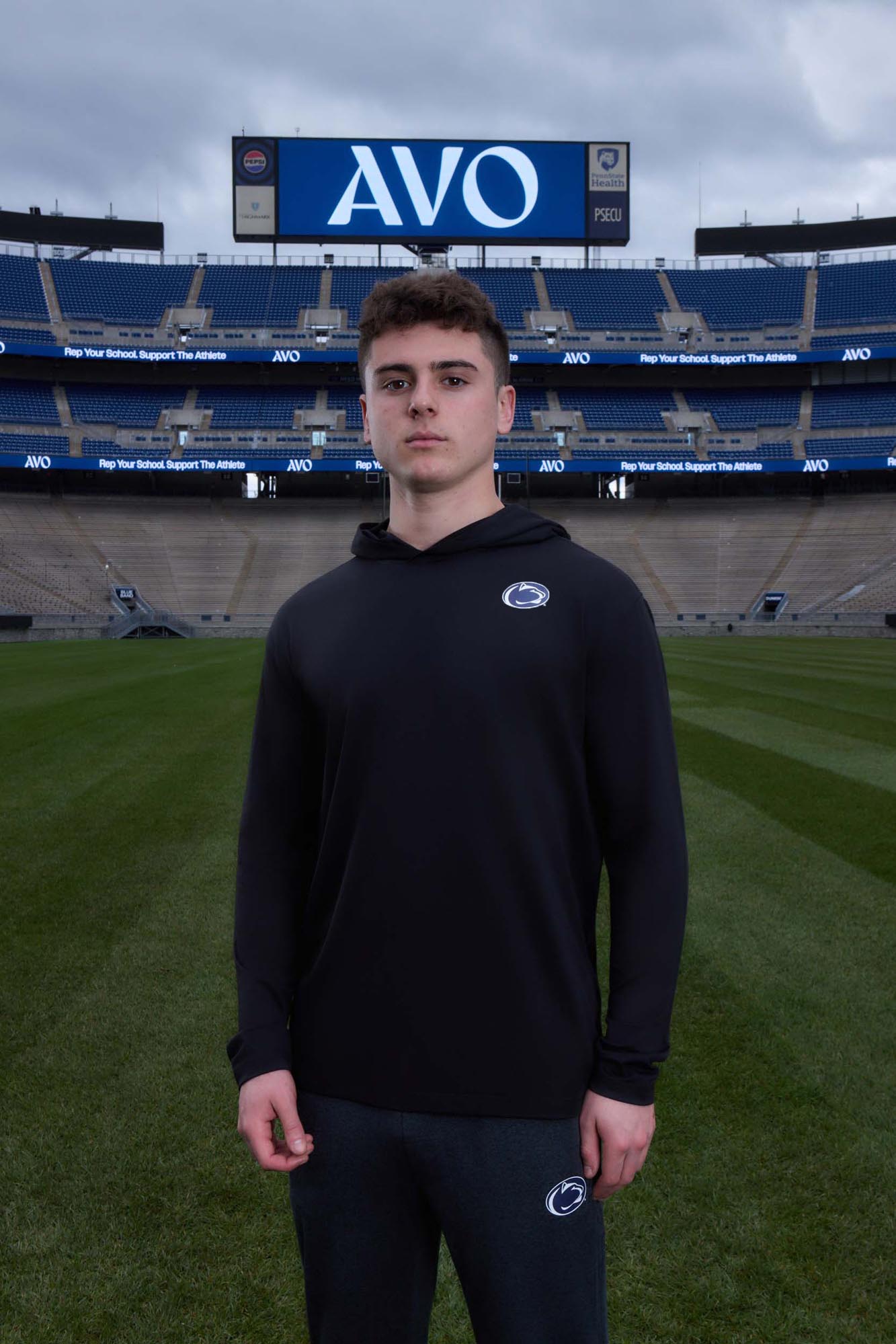 Penn State Logo Flex Form Mens Hoodie