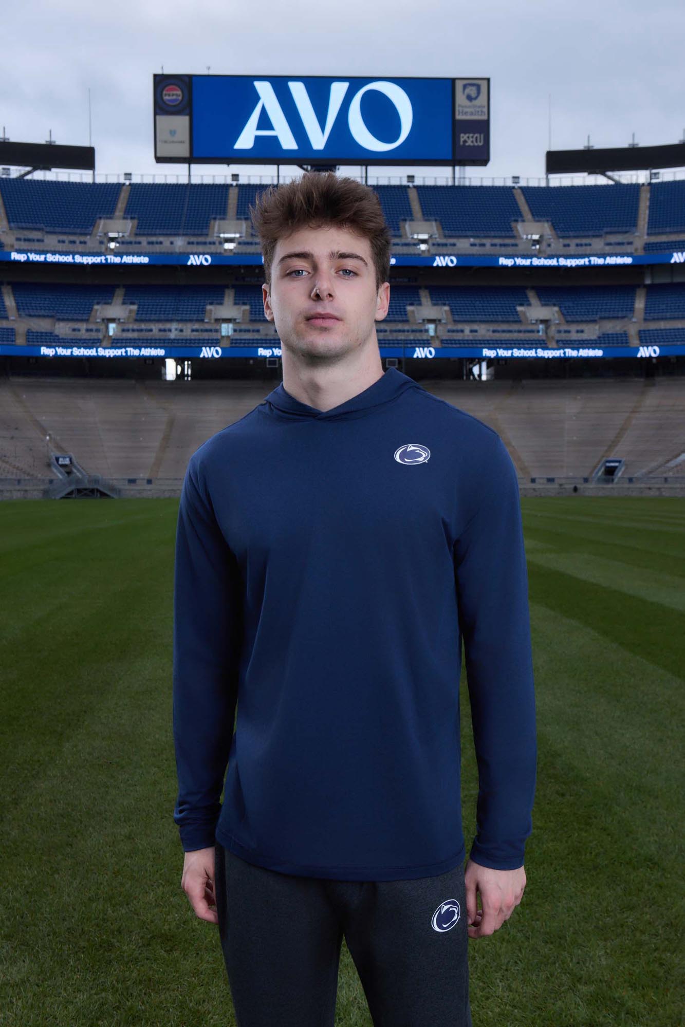 Penn State Logo Flex Form Mens Hoodie