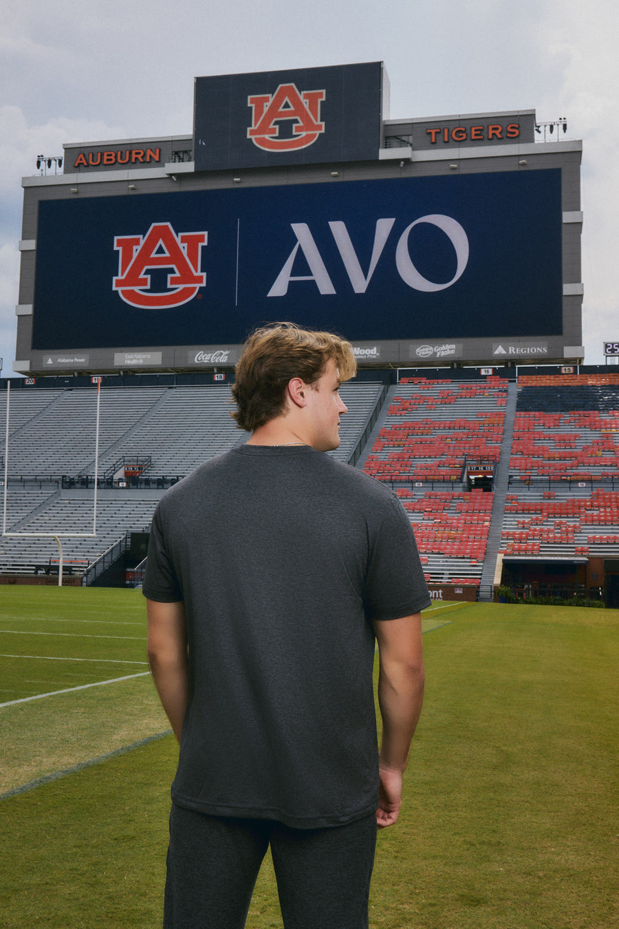 auburn university mens tee grey