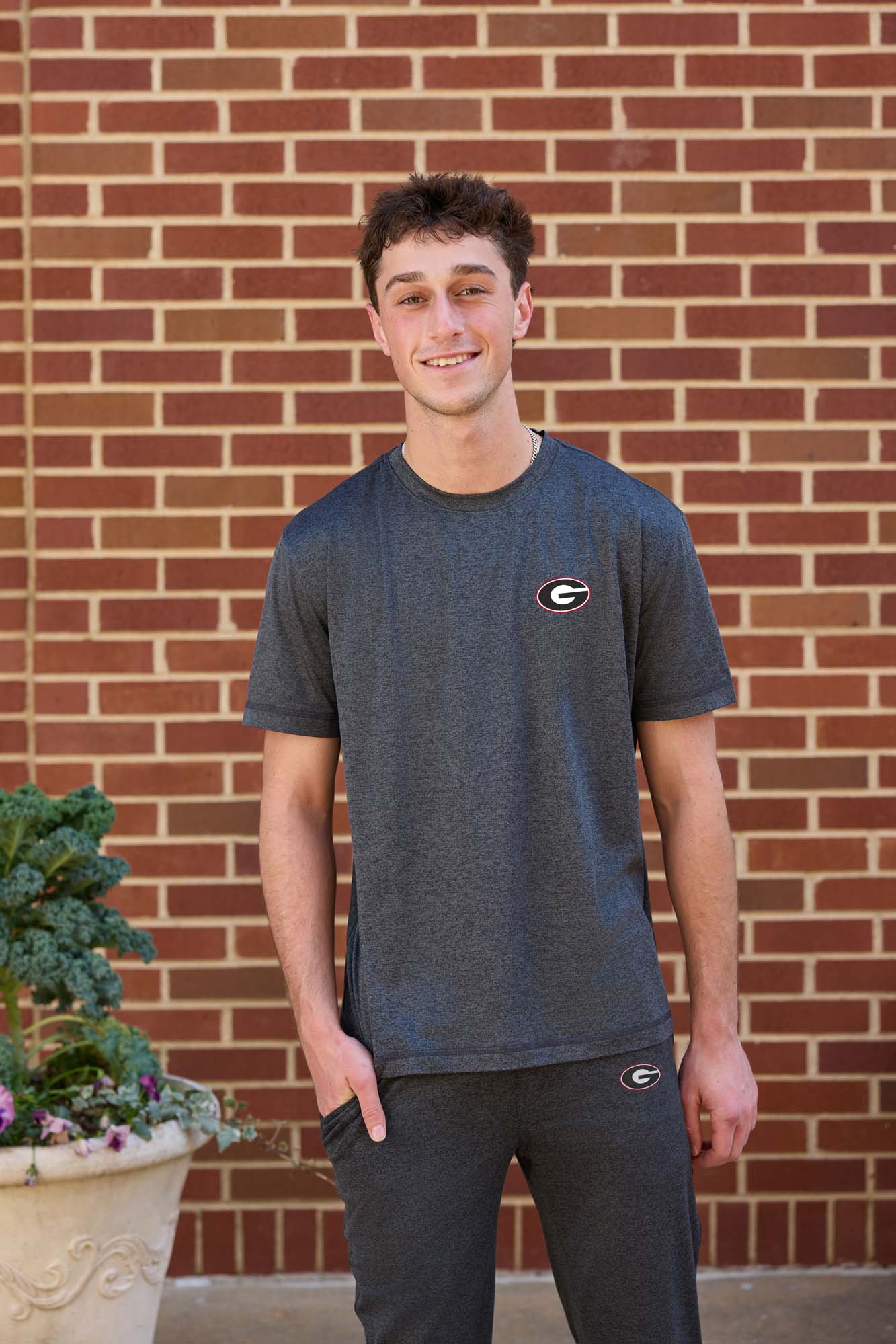 Georgia Logo FlowKnit Mens Tee