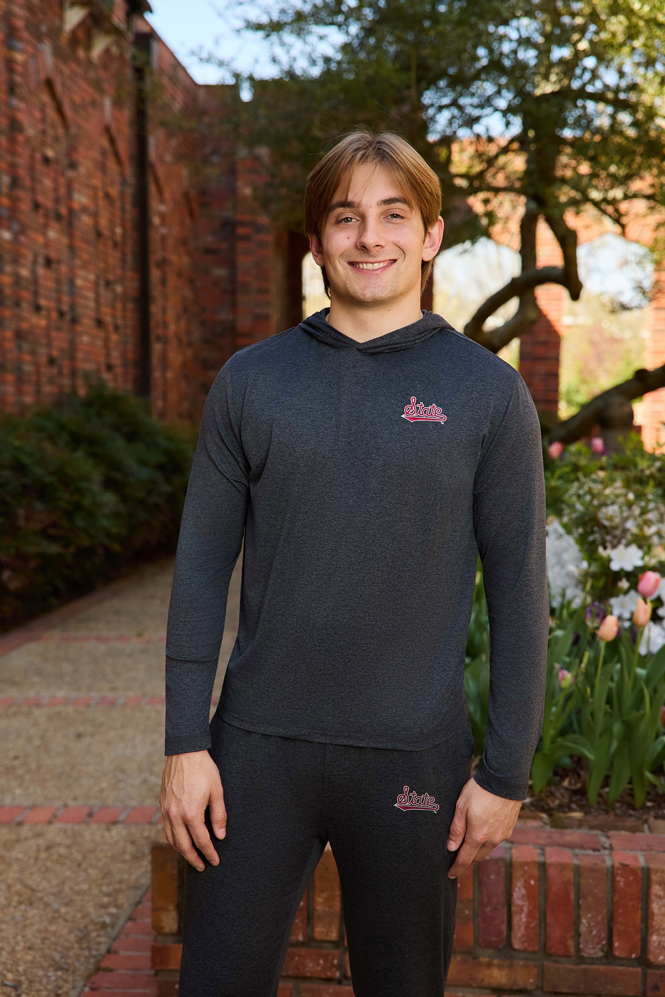 Mississippi State Logo FlowKnit Mens Hoodie