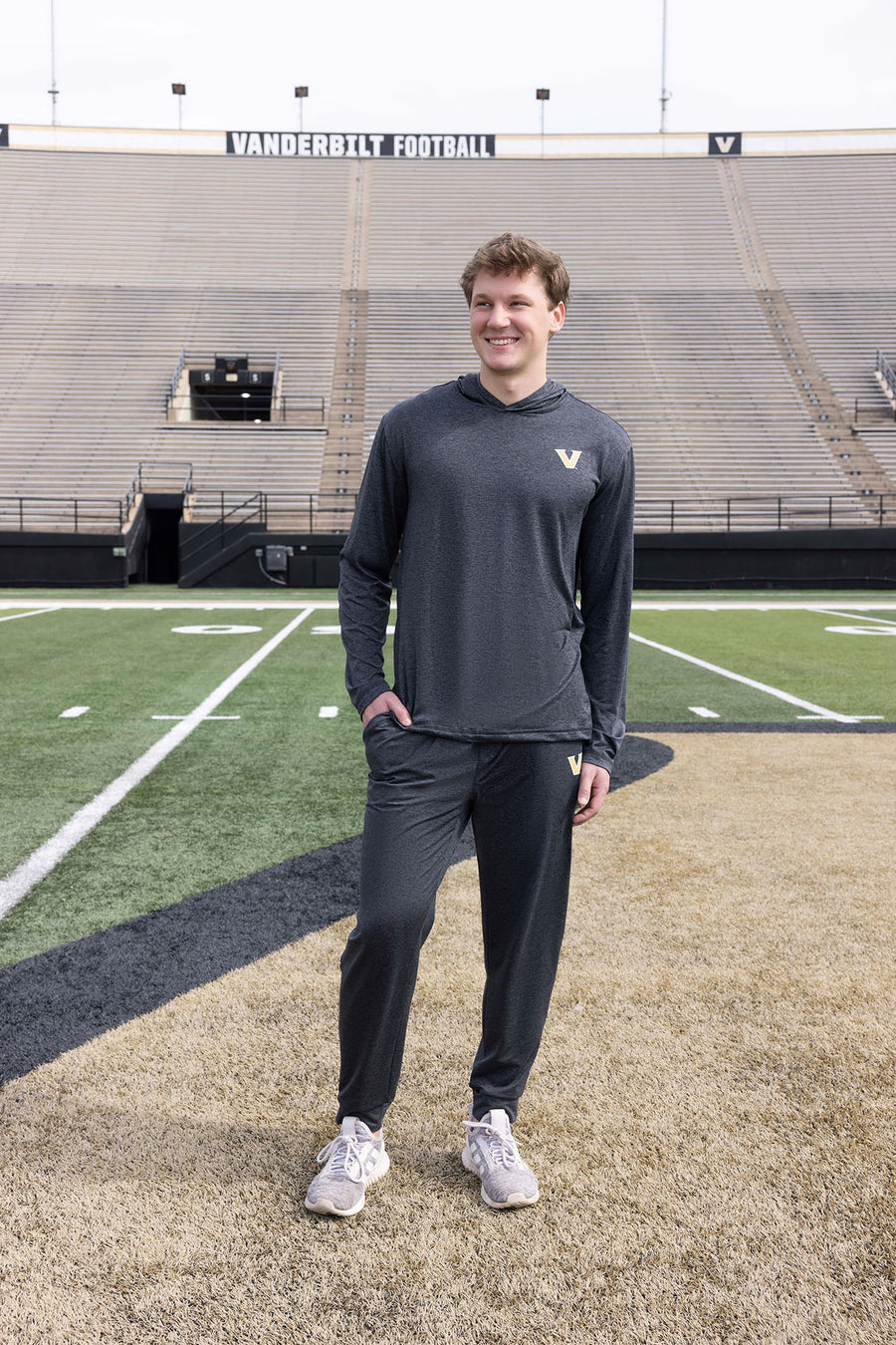 VANDY Logo FlowKnit Mens Hoodie