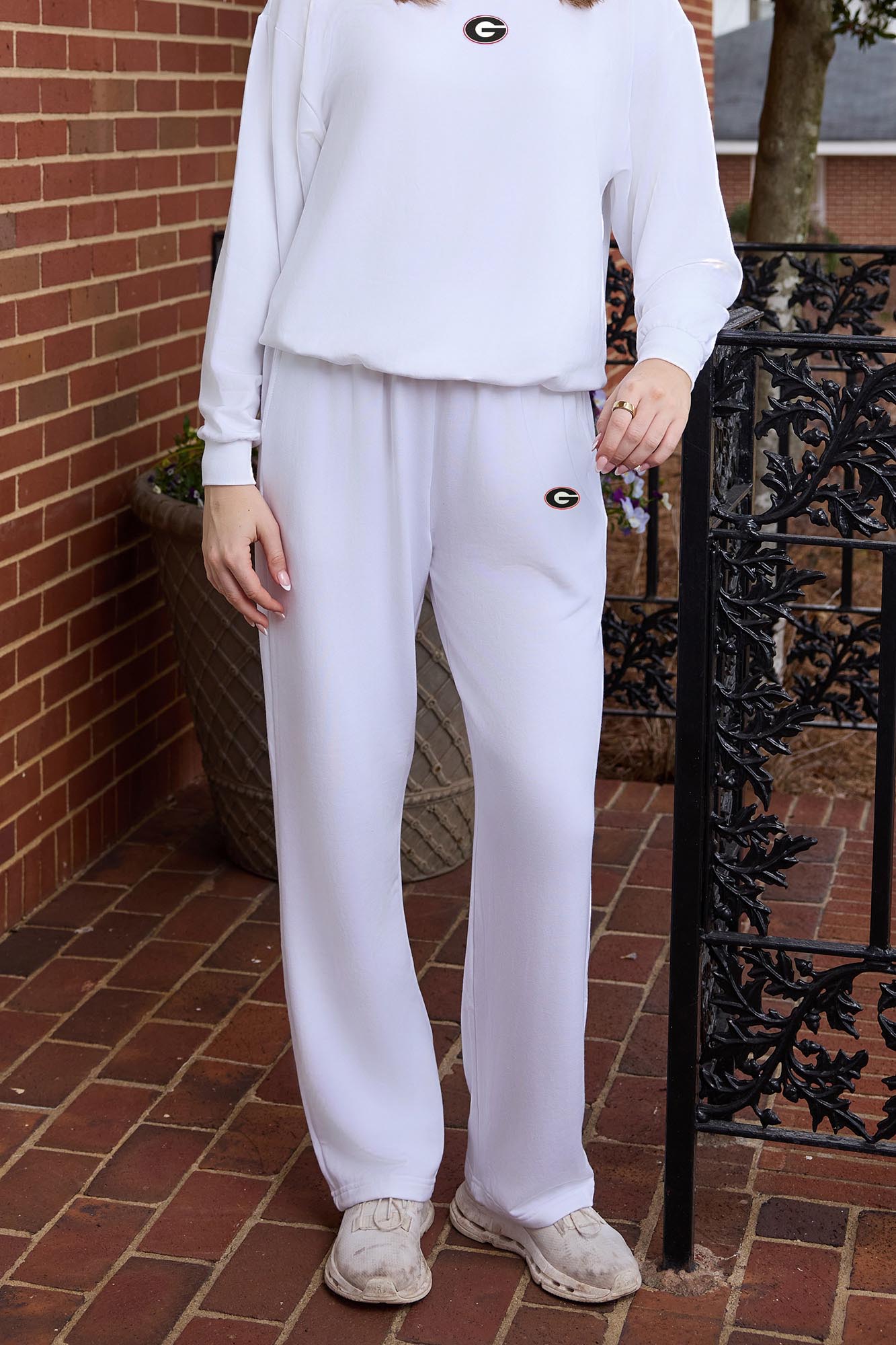 Georgia Logo Softest Fleece Straight Leg Womens Sweatpant