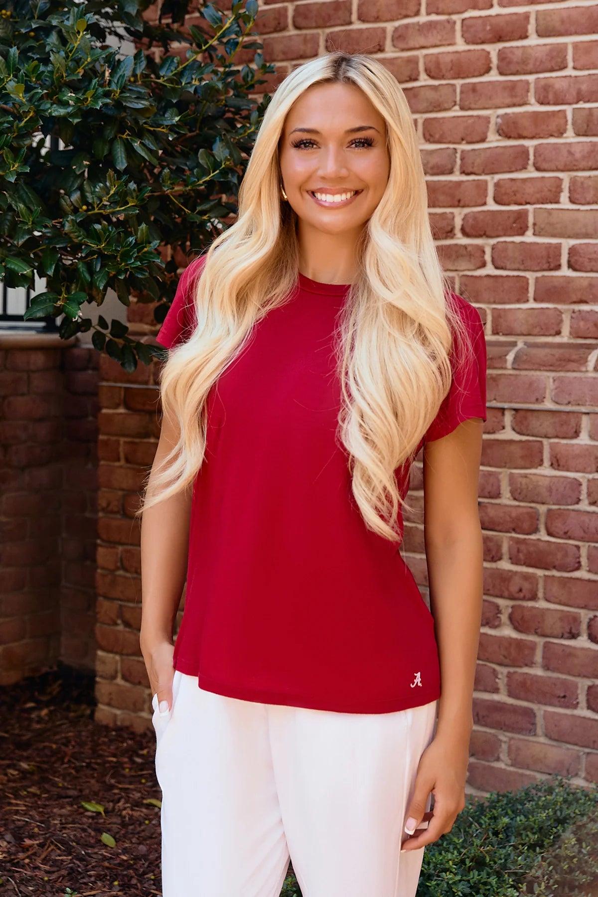 Mini Logo Cloud Crew in Crimson
