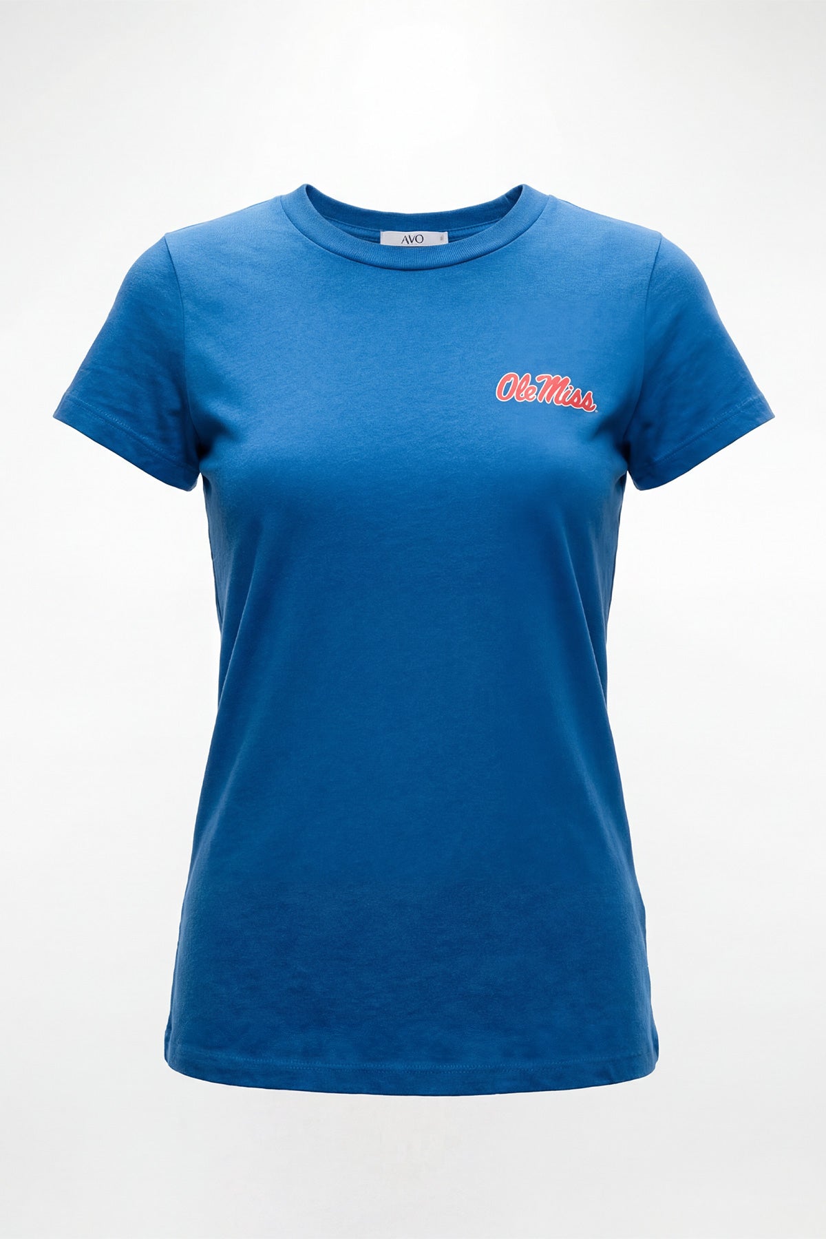 Ole Miss Logo Cloud Knit Crew Neck Womens Tee