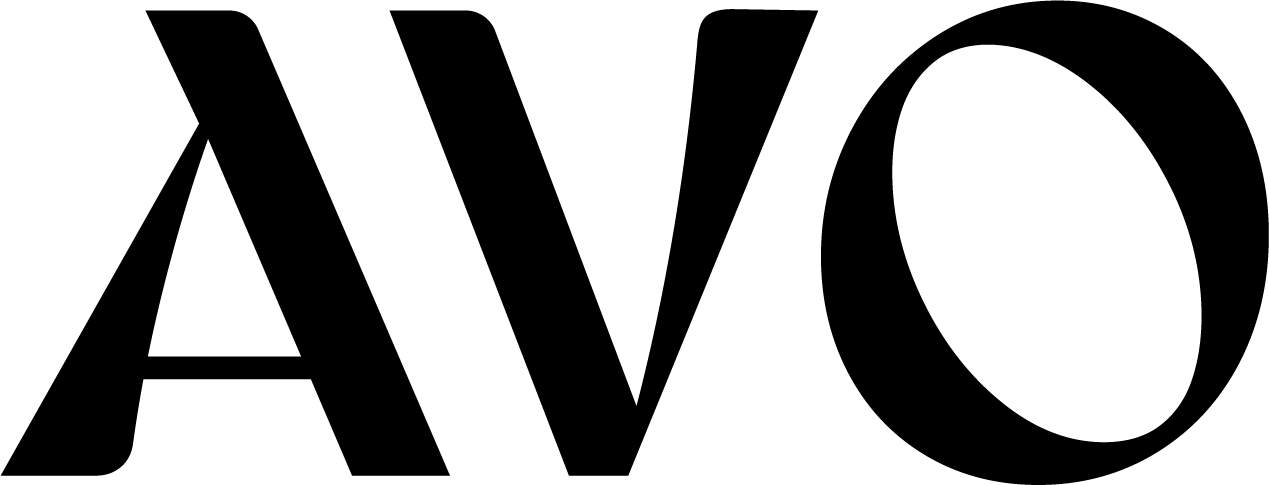 AVO logo, black